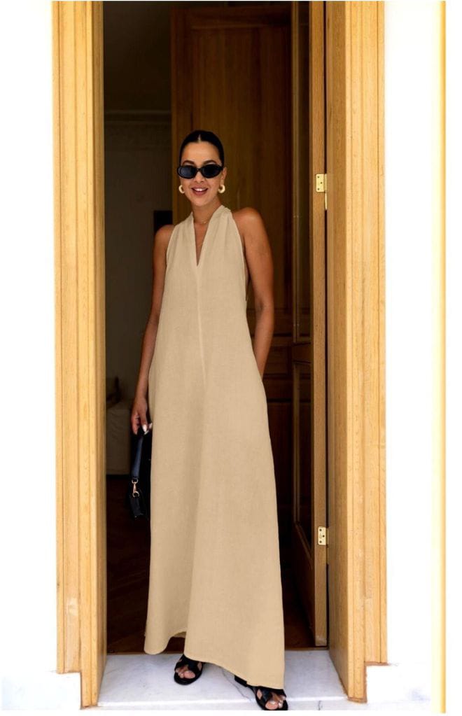 linen dresses egypt beadnet dress