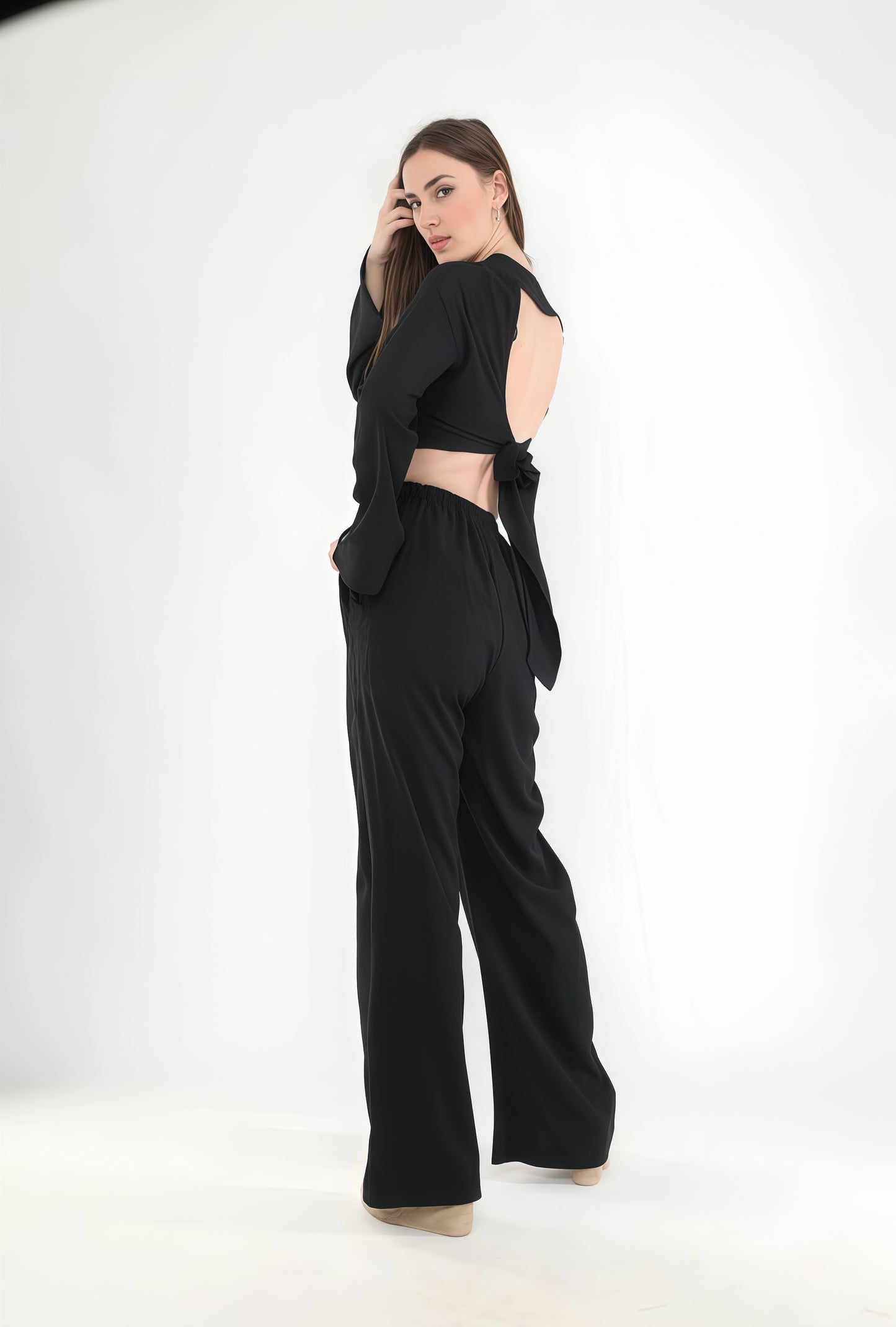 Black Linen Set