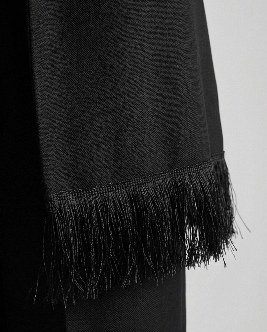 Tailored Fringe Long Vest