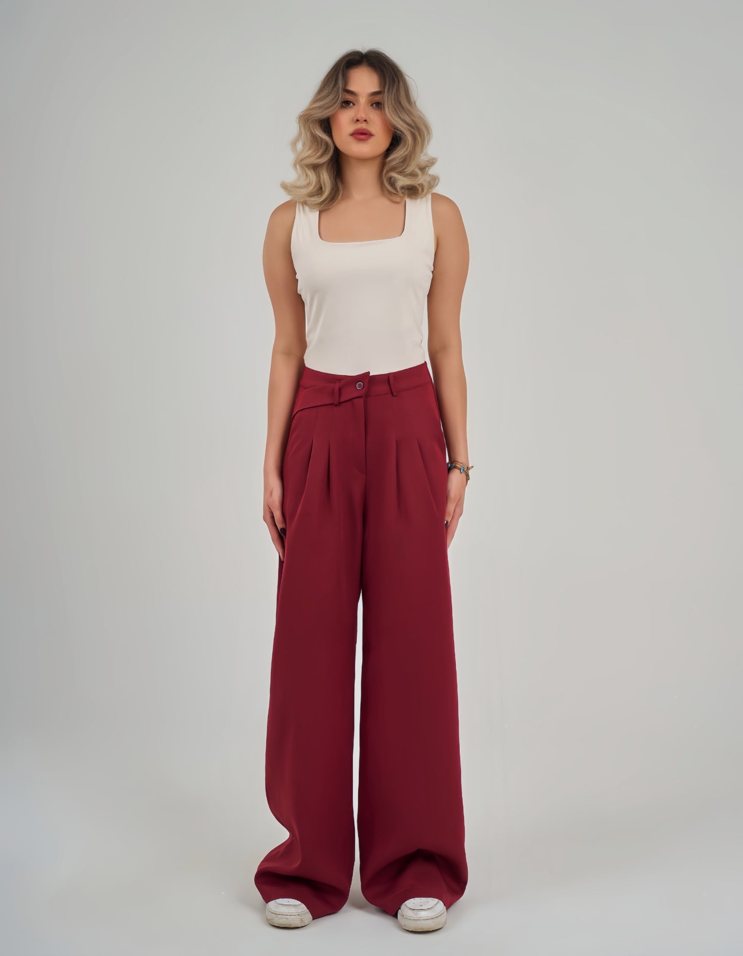 Seam trousers fabric decorative belt