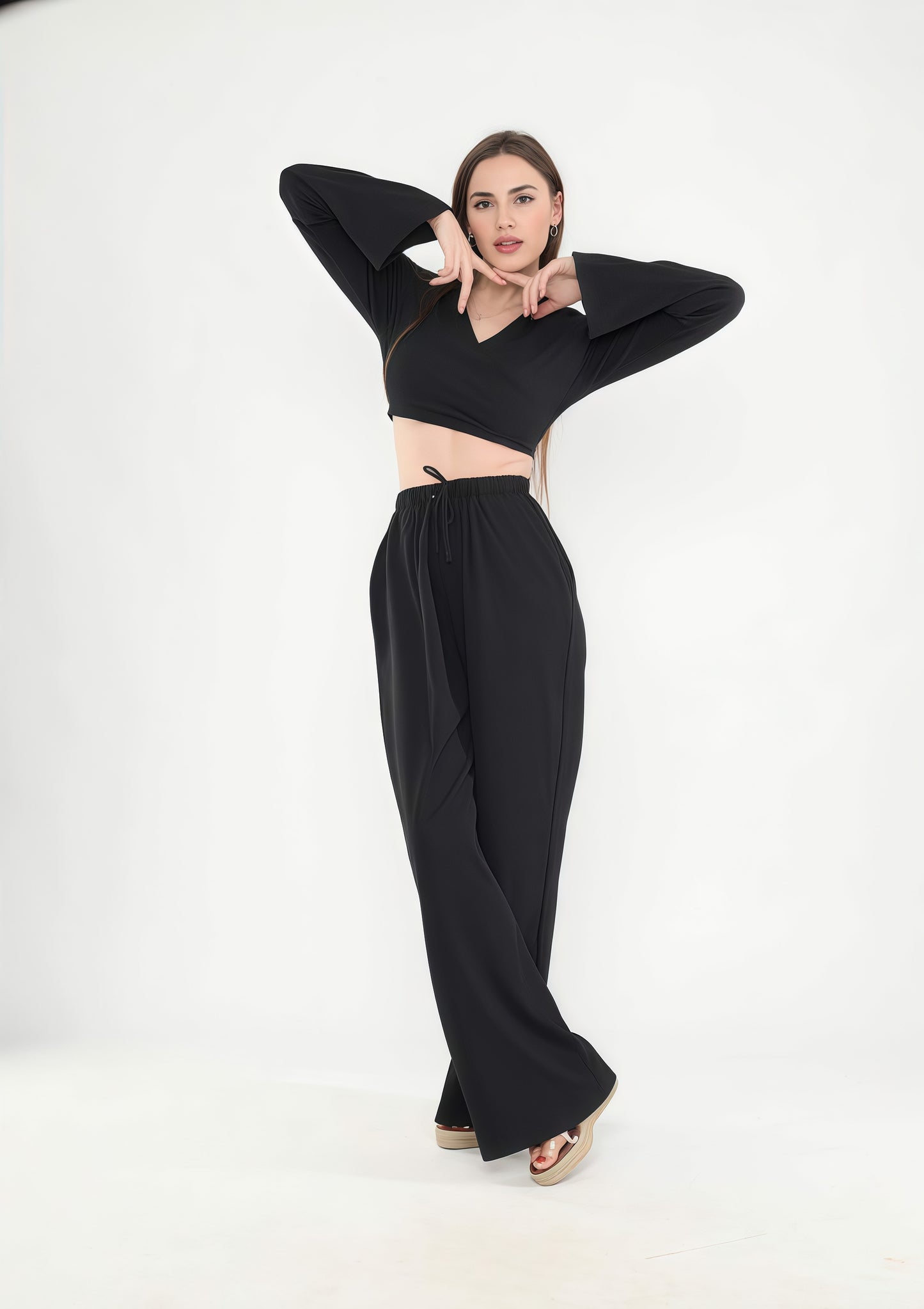 Black Linen Set