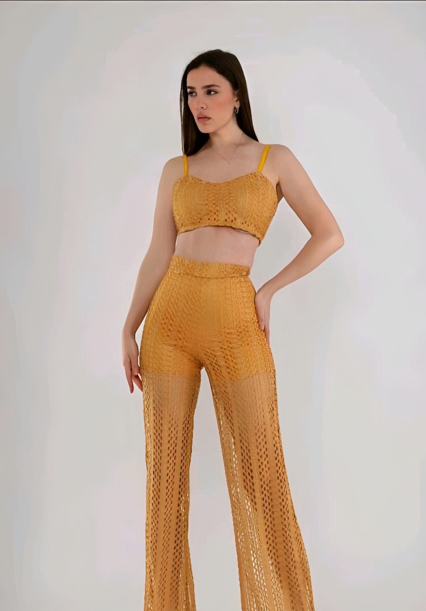 Yellow Crochet Set