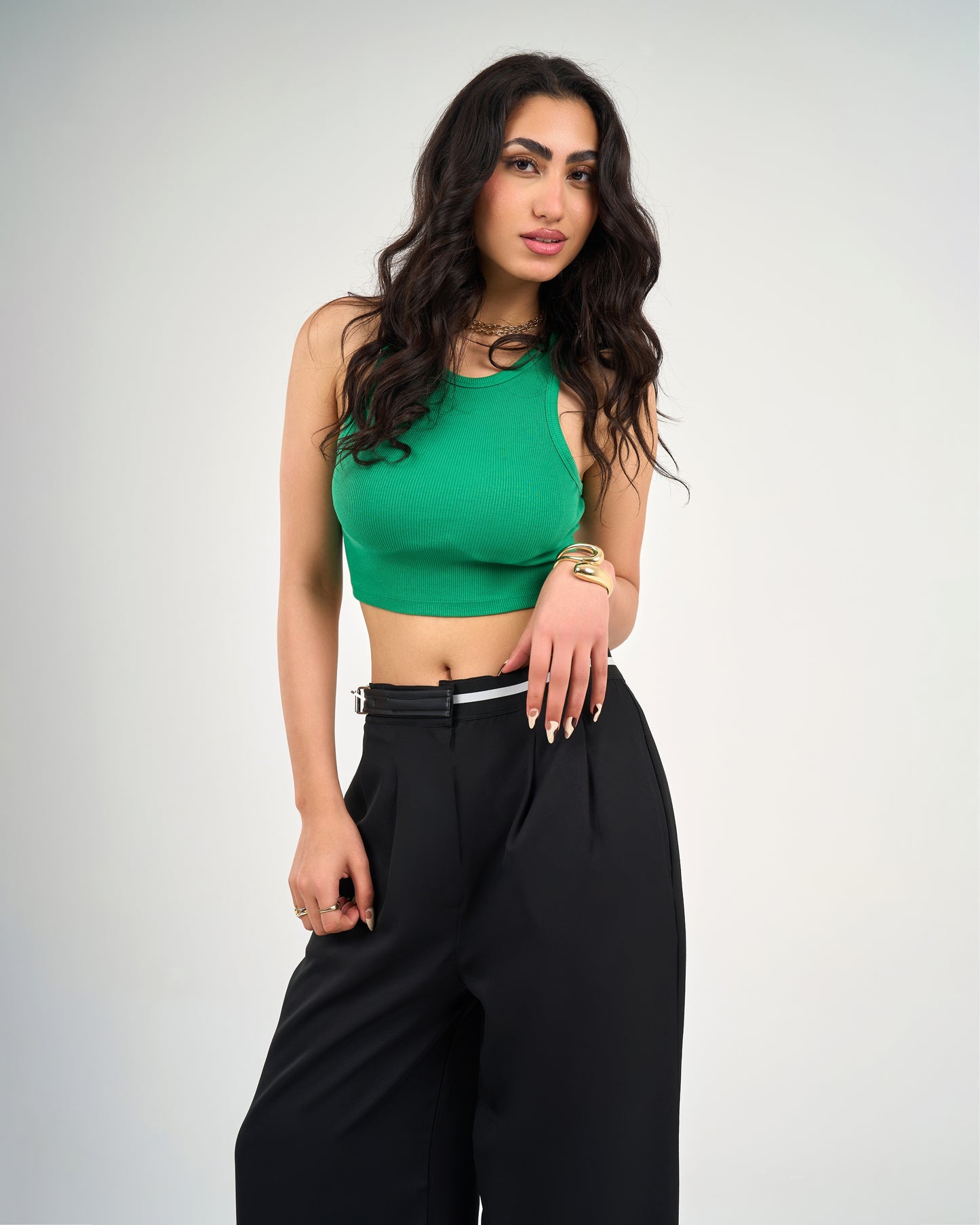 High Waisted Wide Leg Pants Black-High Waisted Wide Leg Pants