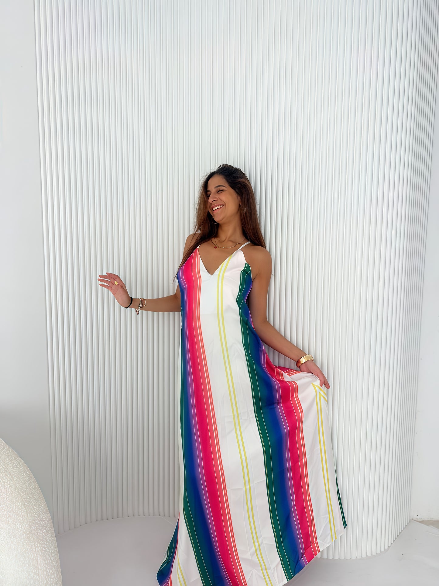 Rainbow Strappy Dress