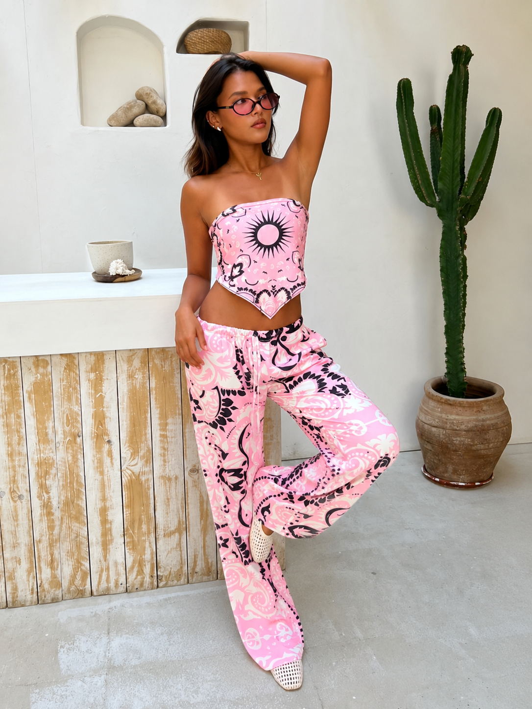 Blush Boho Satin Set