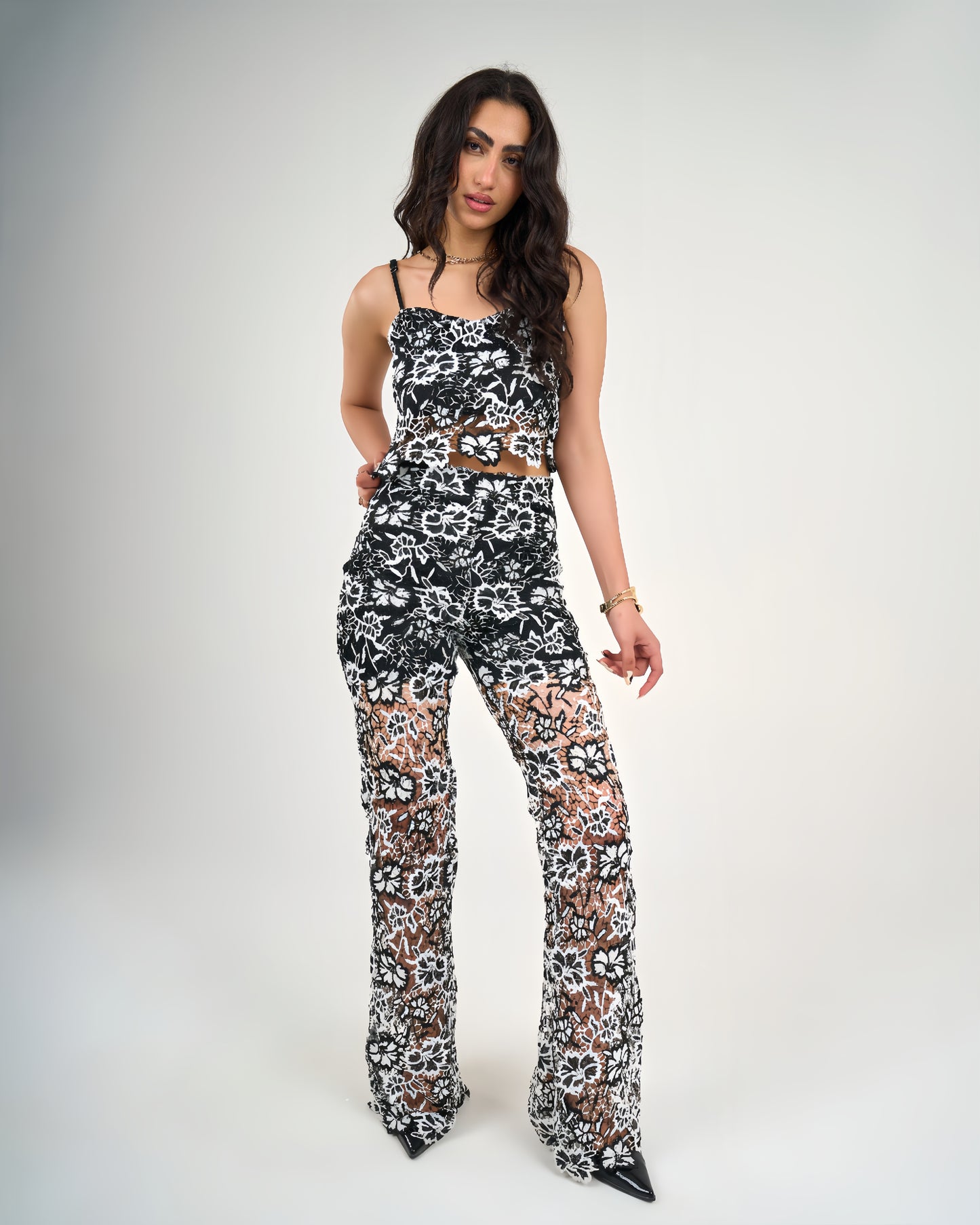 Floral Chiffon Set