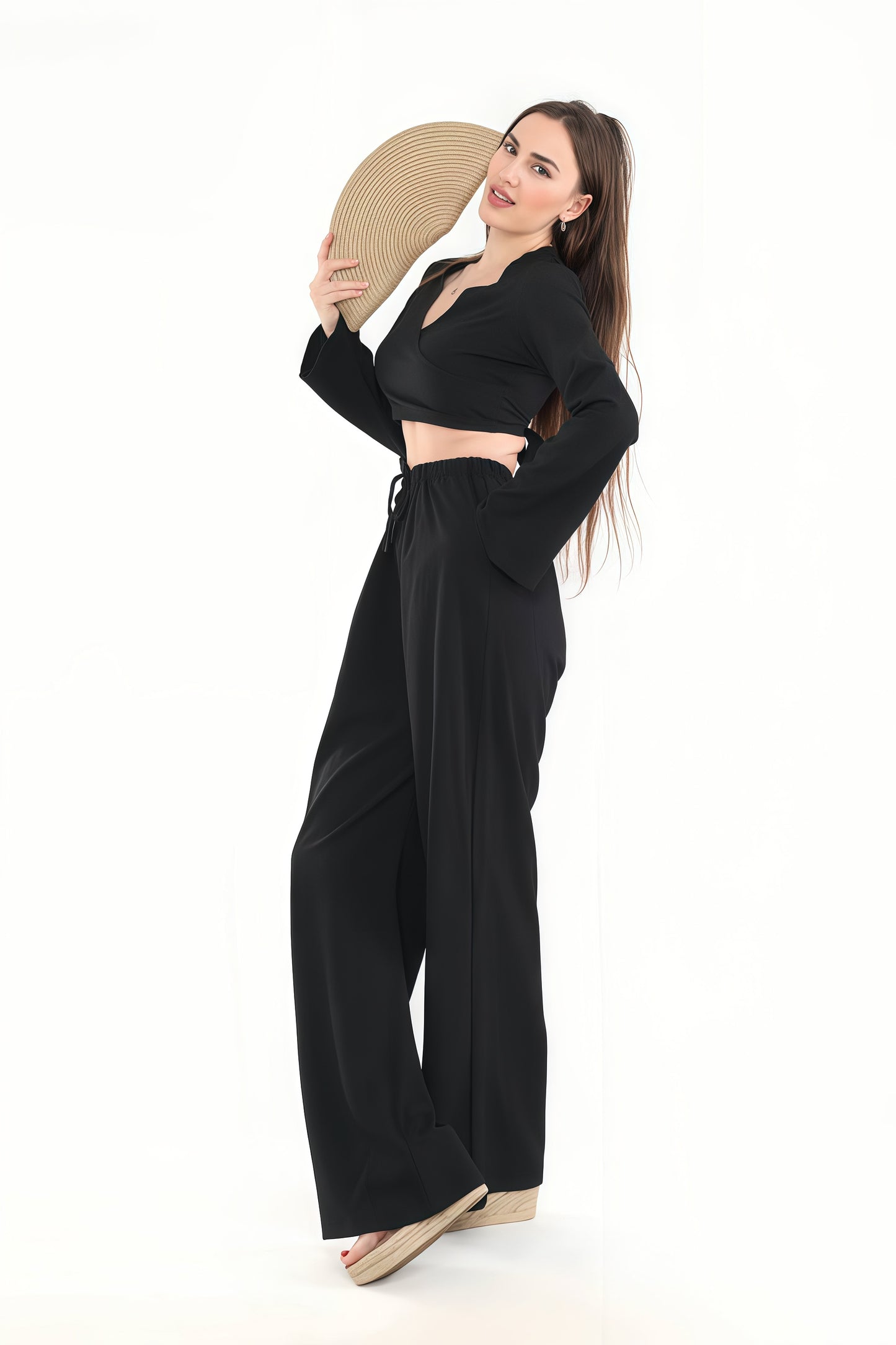 Black Linen Set