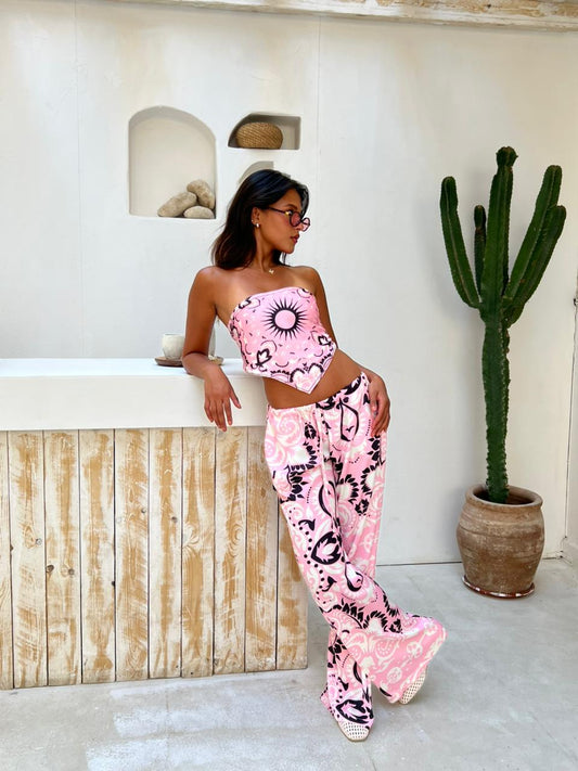Blush Boho Satin Set