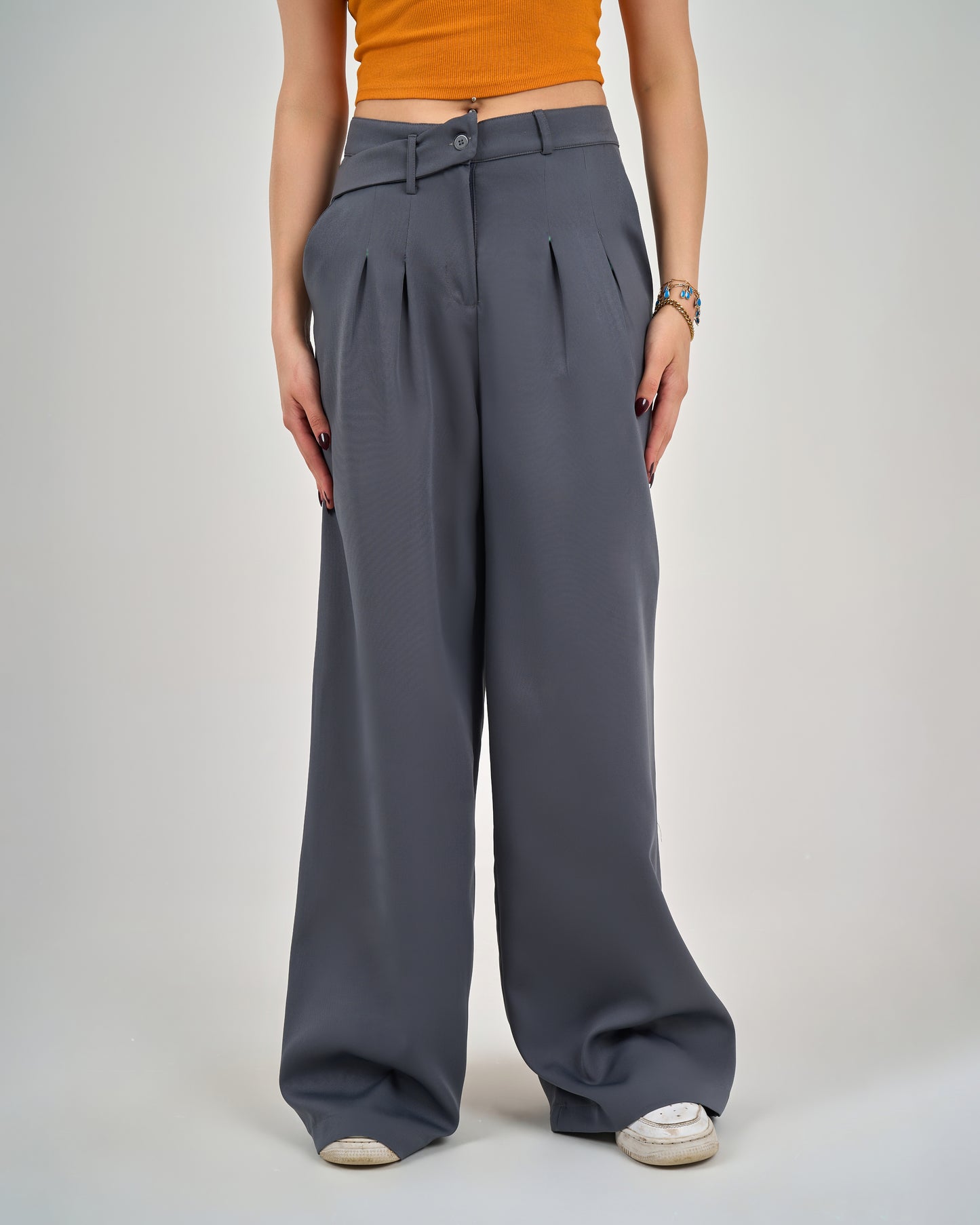 Seam trousers fabric decorative belt