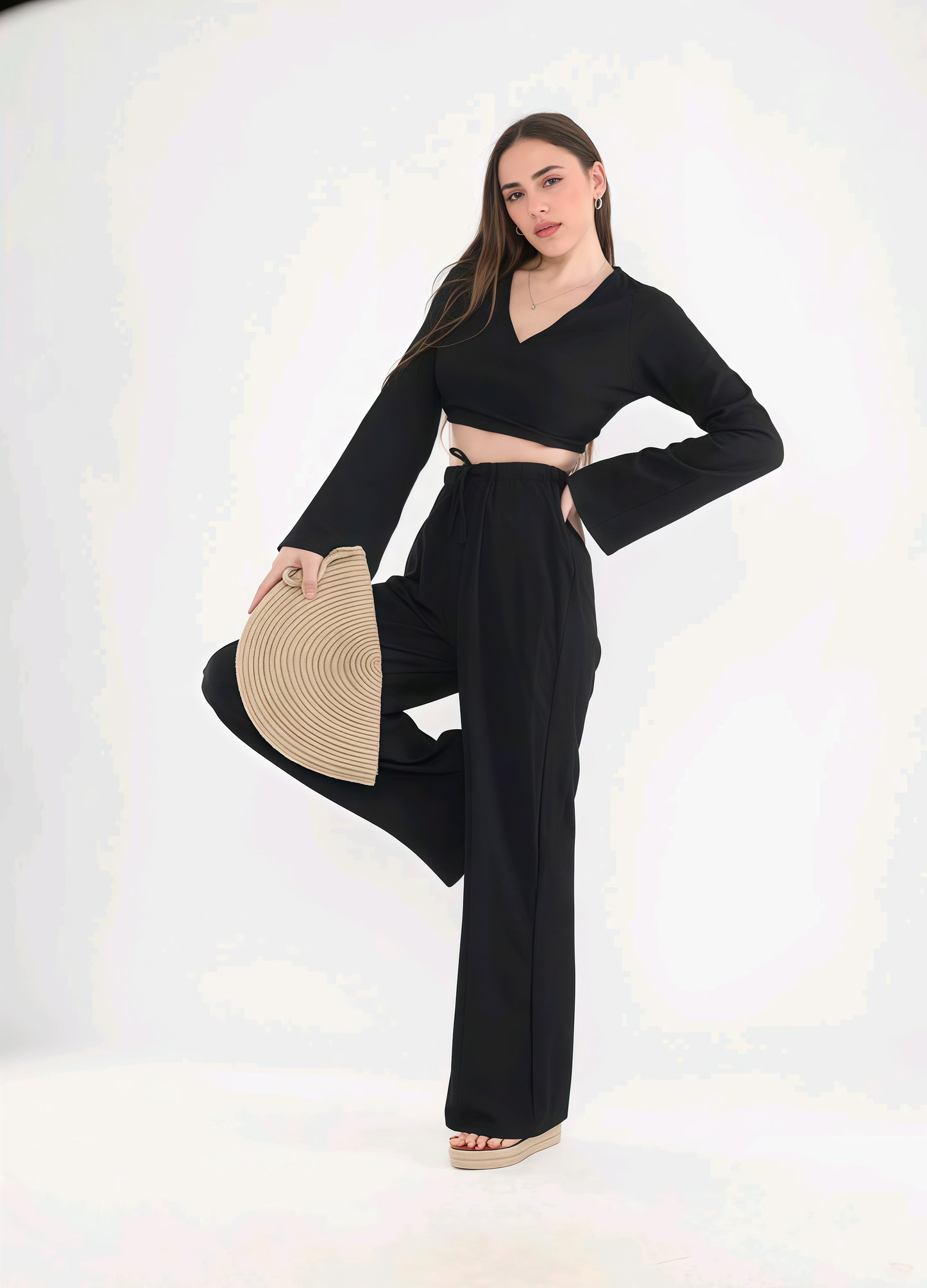 Black Linen Set