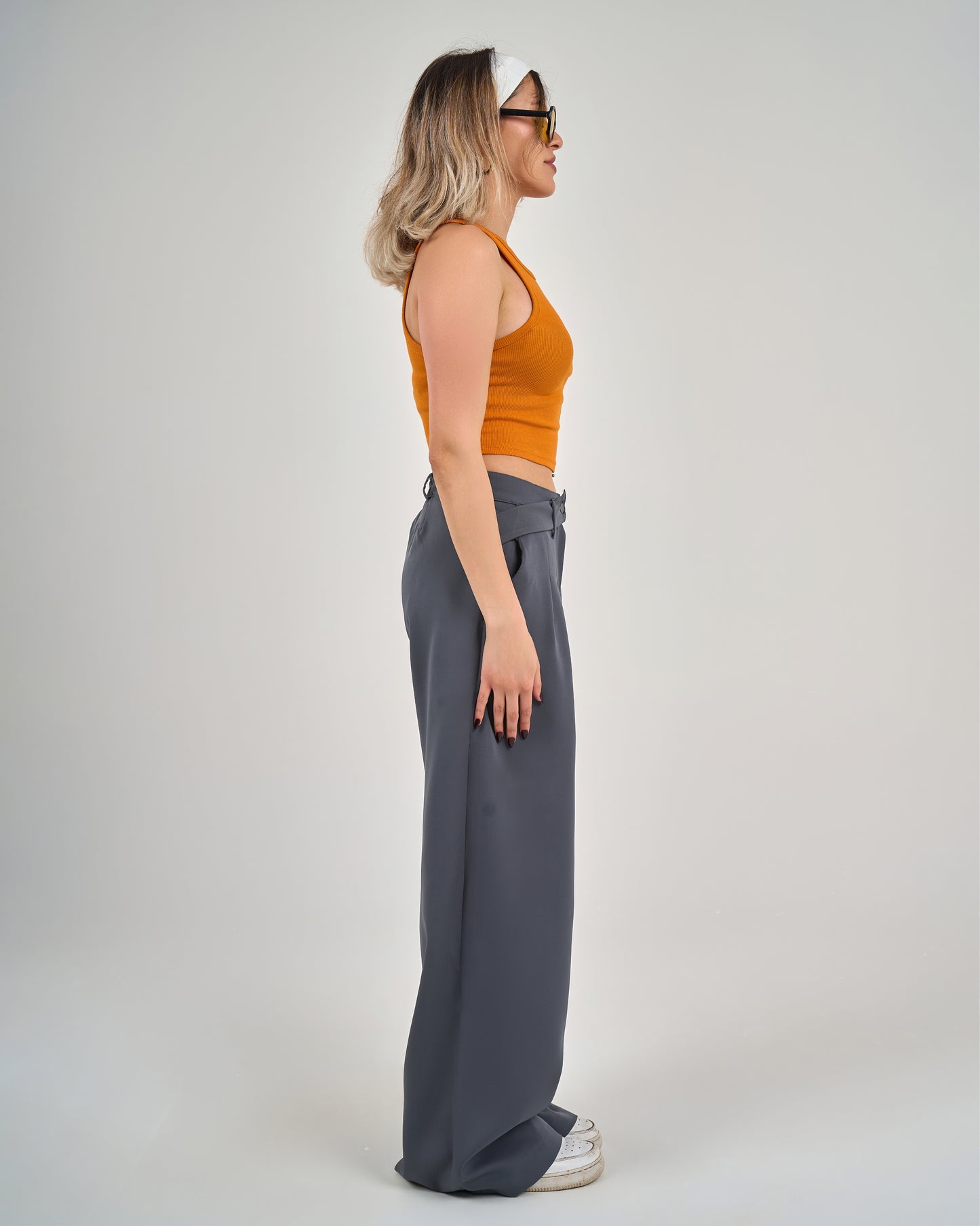 Seam trousers fabric decorative belt