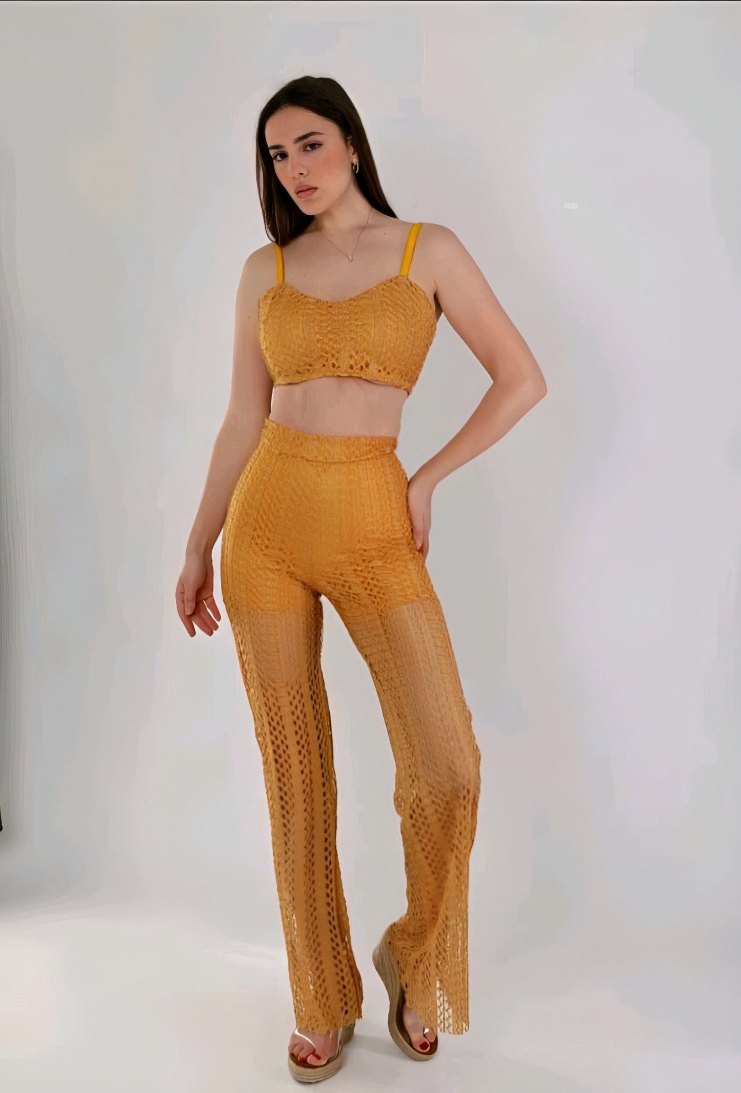 Yellow Crochet Set
