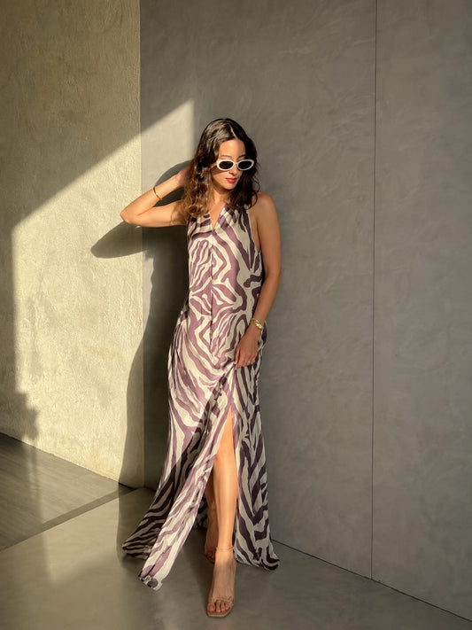 SAFARI Maxi Dress Brown