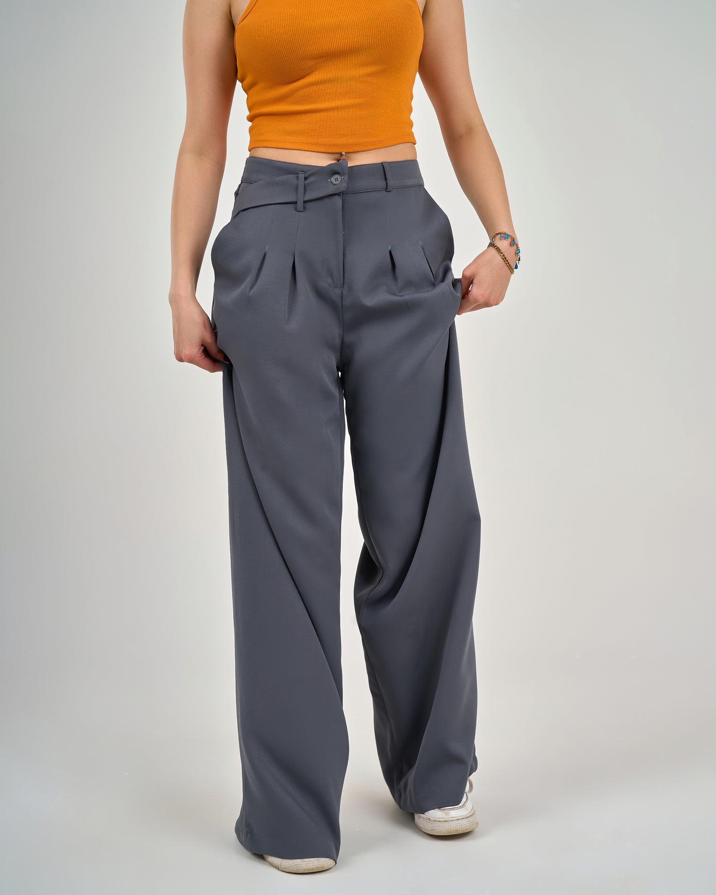 Seam trousers fabric decorative belt
