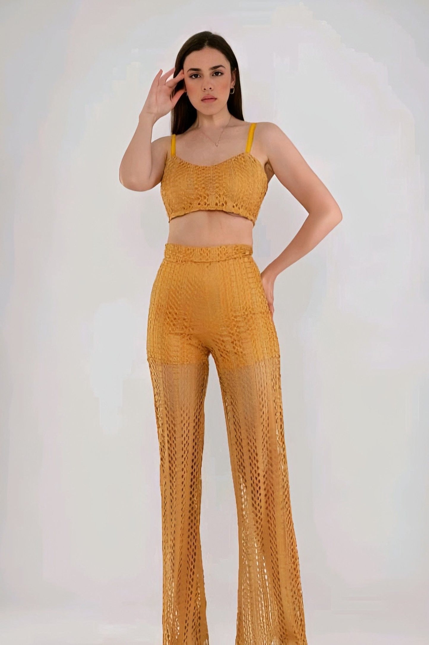 Yellow Crochet Set