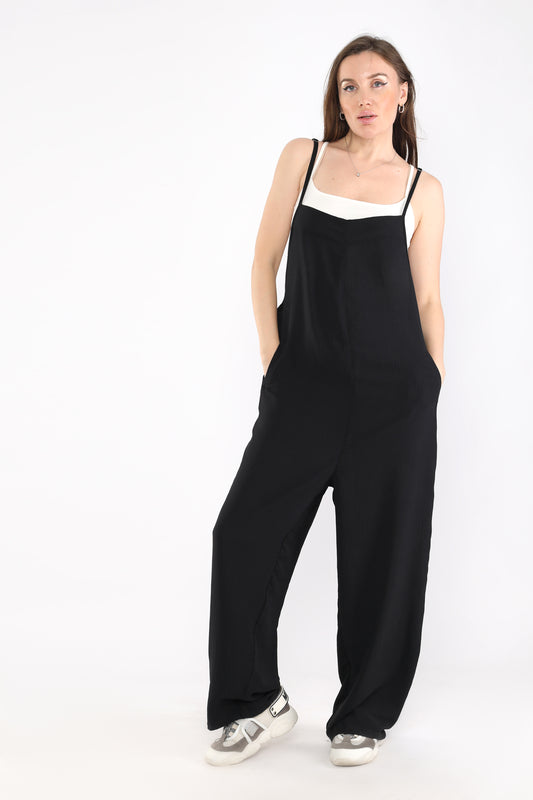 Black Crepe Jumpsuit