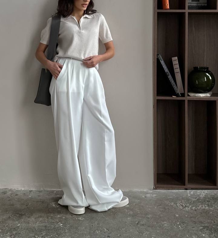 White Formal Pants