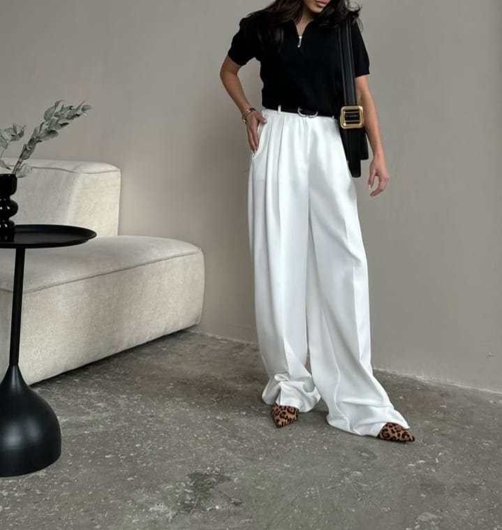 White Formal Pants