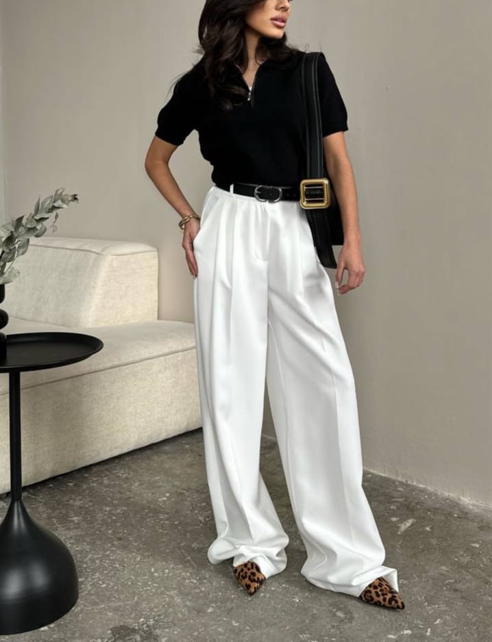 White Formal Pants