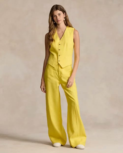 Yellow Linen Set