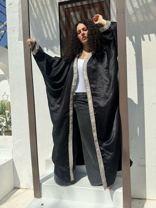 Abaya With gold Accessory