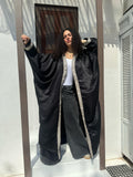Abaya With gold Accessory