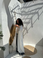 Abaya With Indian Accessory