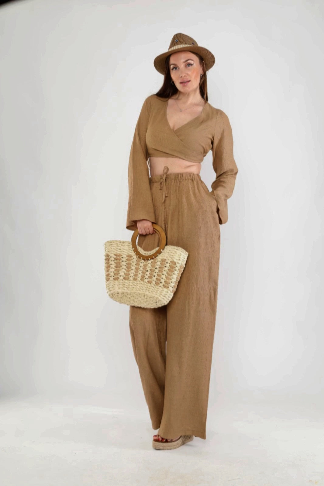 Beige Linen Set