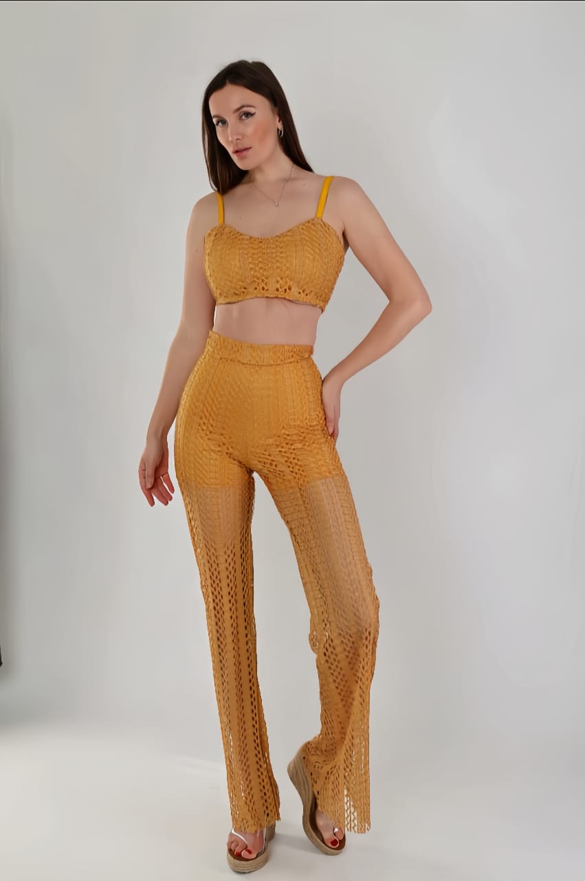 Yellow Crochet Set