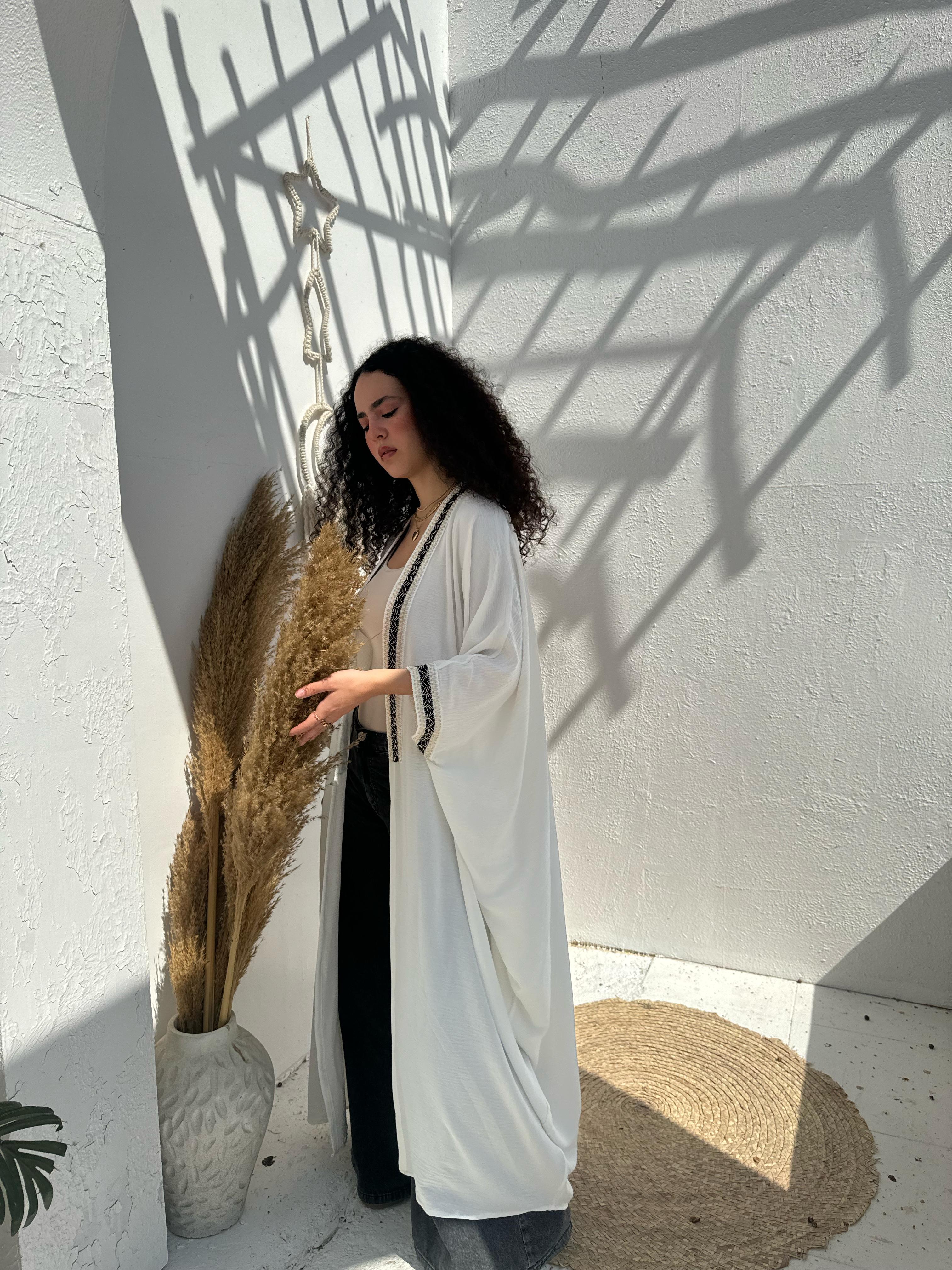Abaya With Indian Accessory