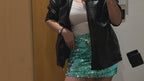 The Sequin Bloom Mini Skirt
