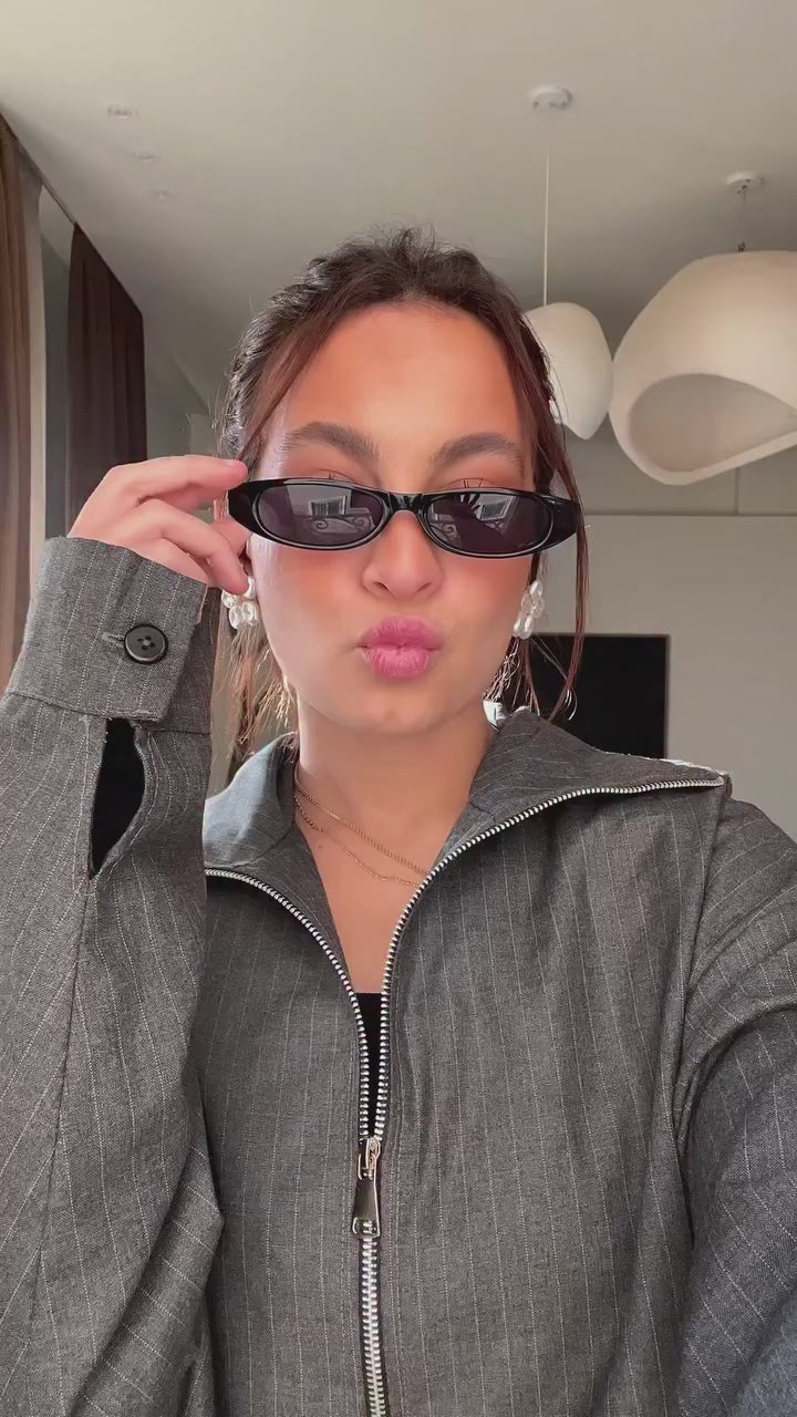 STRIPED BOXY JACKET SET