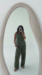 Luna Halter Linen Set