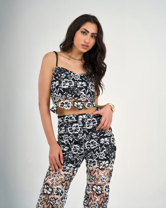 Floral Chiffon Set