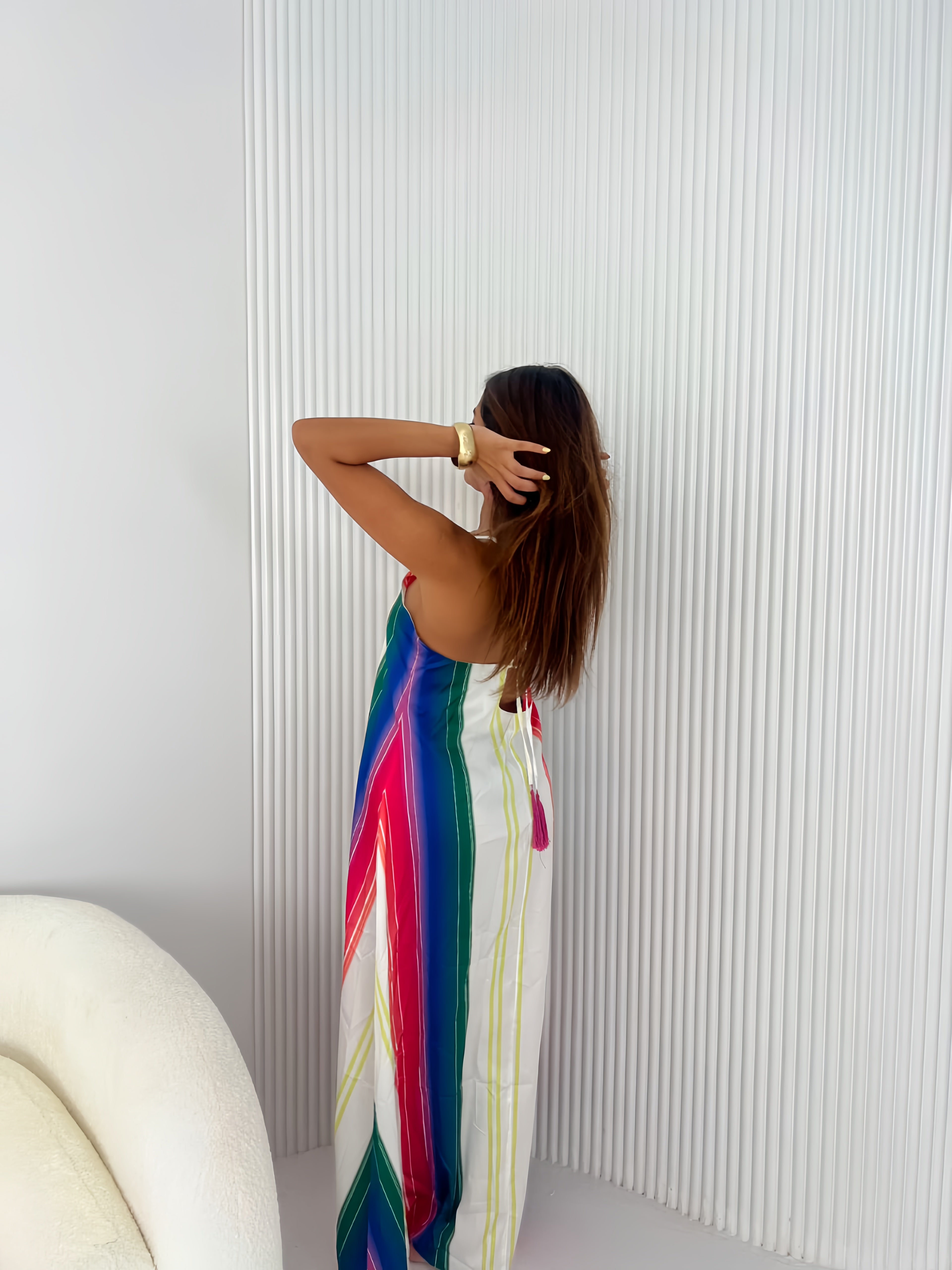 Rainbow Strappy Dress