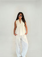 Luna Halter Linen Set