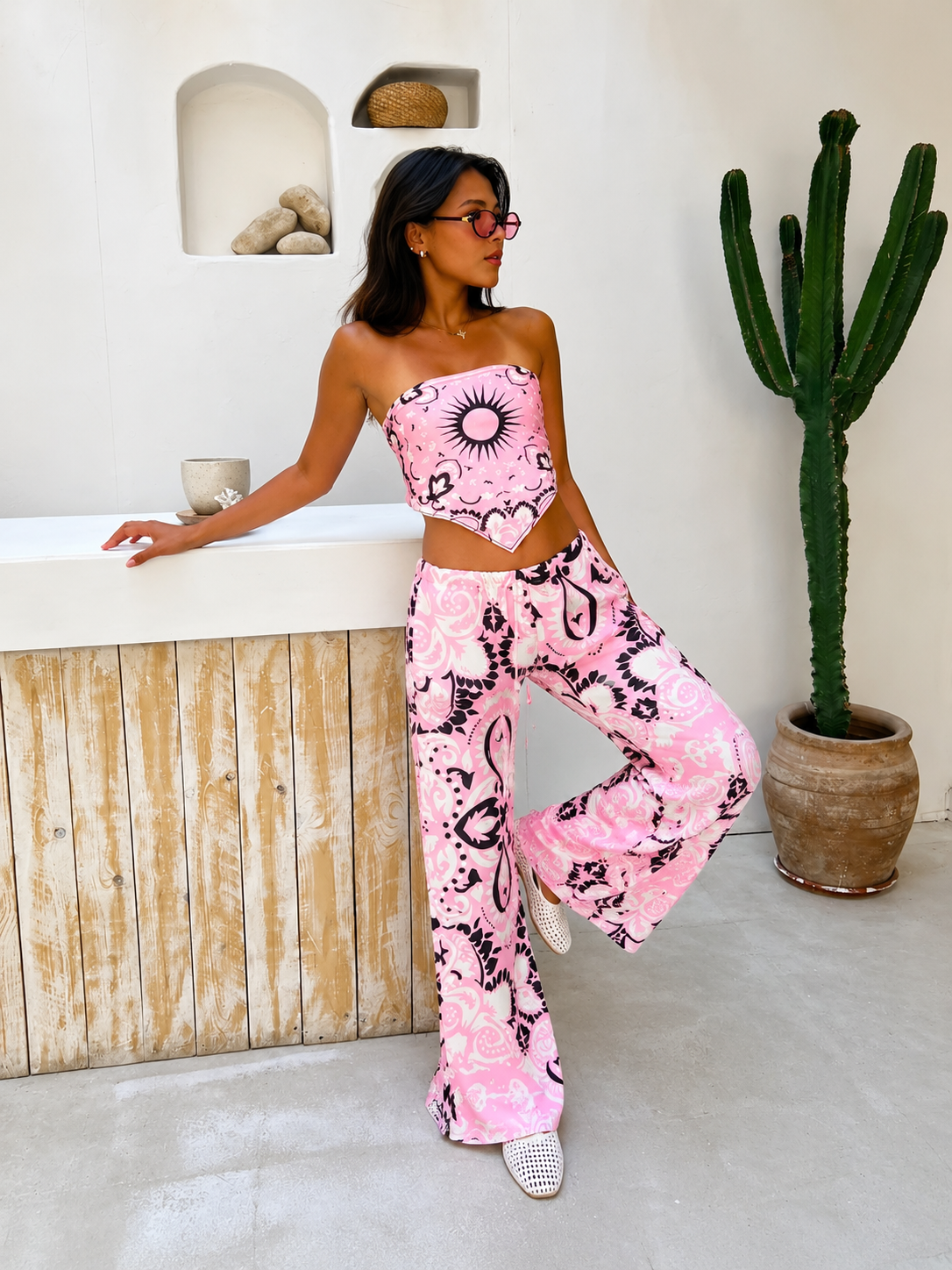 Blush Boho Satin Set