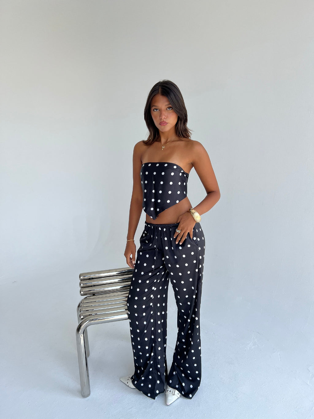 "Midnight Polka Summer Set"
