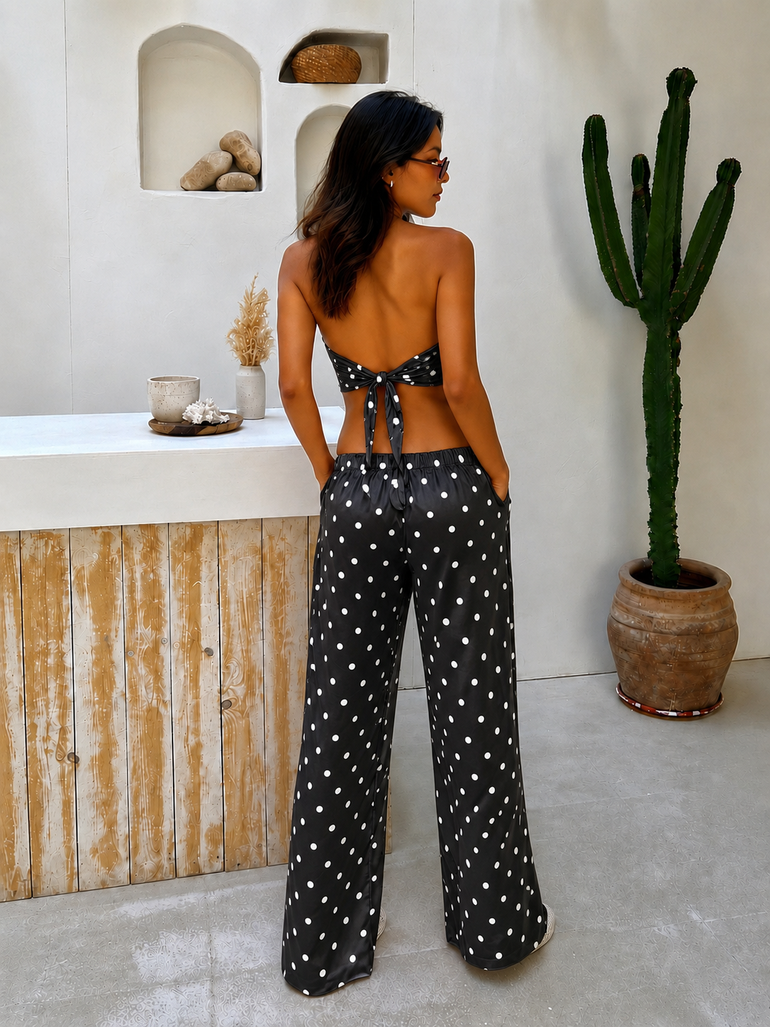 "Midnight Polka Summer Set"