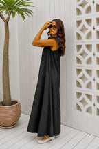 LONG PUFF SLEEVE DRESS