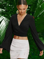 Ramie Wrap Top
