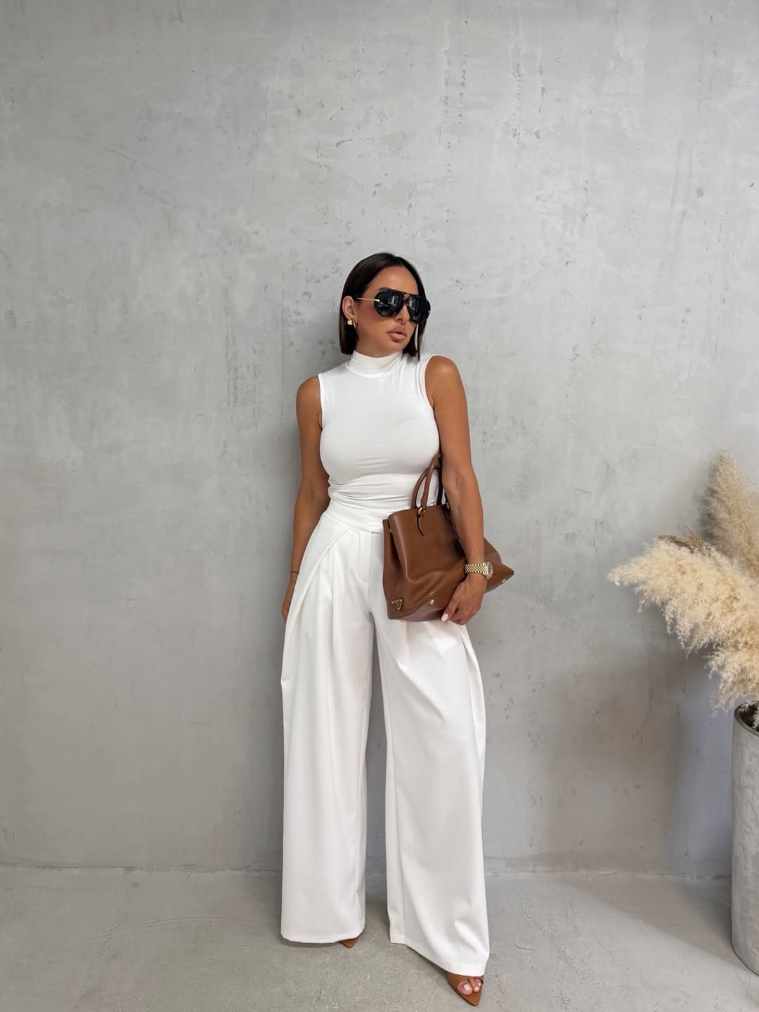Elara Wide-Leg Pants-Ivory-White