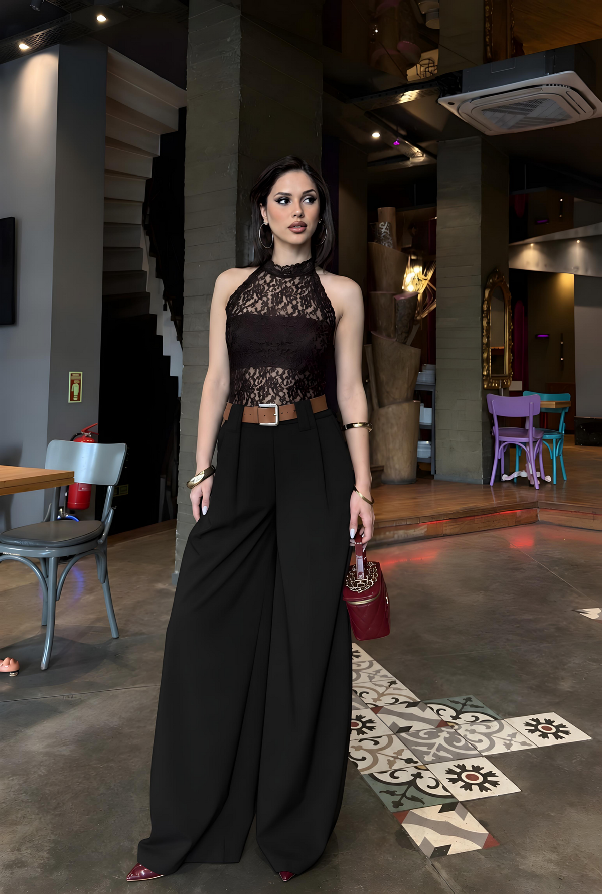 Celine Wide-Leg Pants