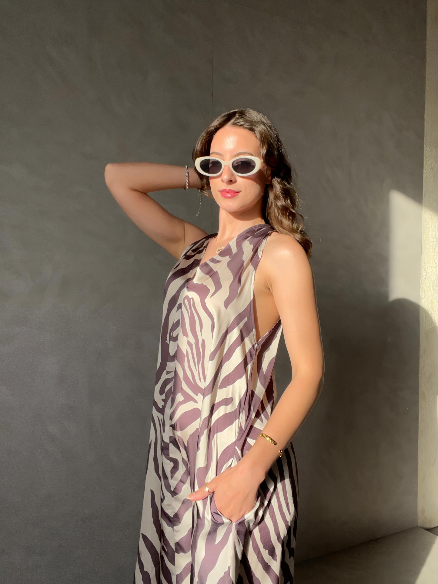 SAFARI Maxi Dress Brown