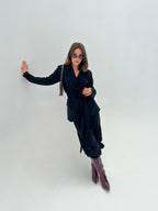 Suede Jacket and Trouser Set