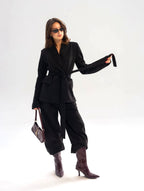 Suede Jacket and Trouser Set