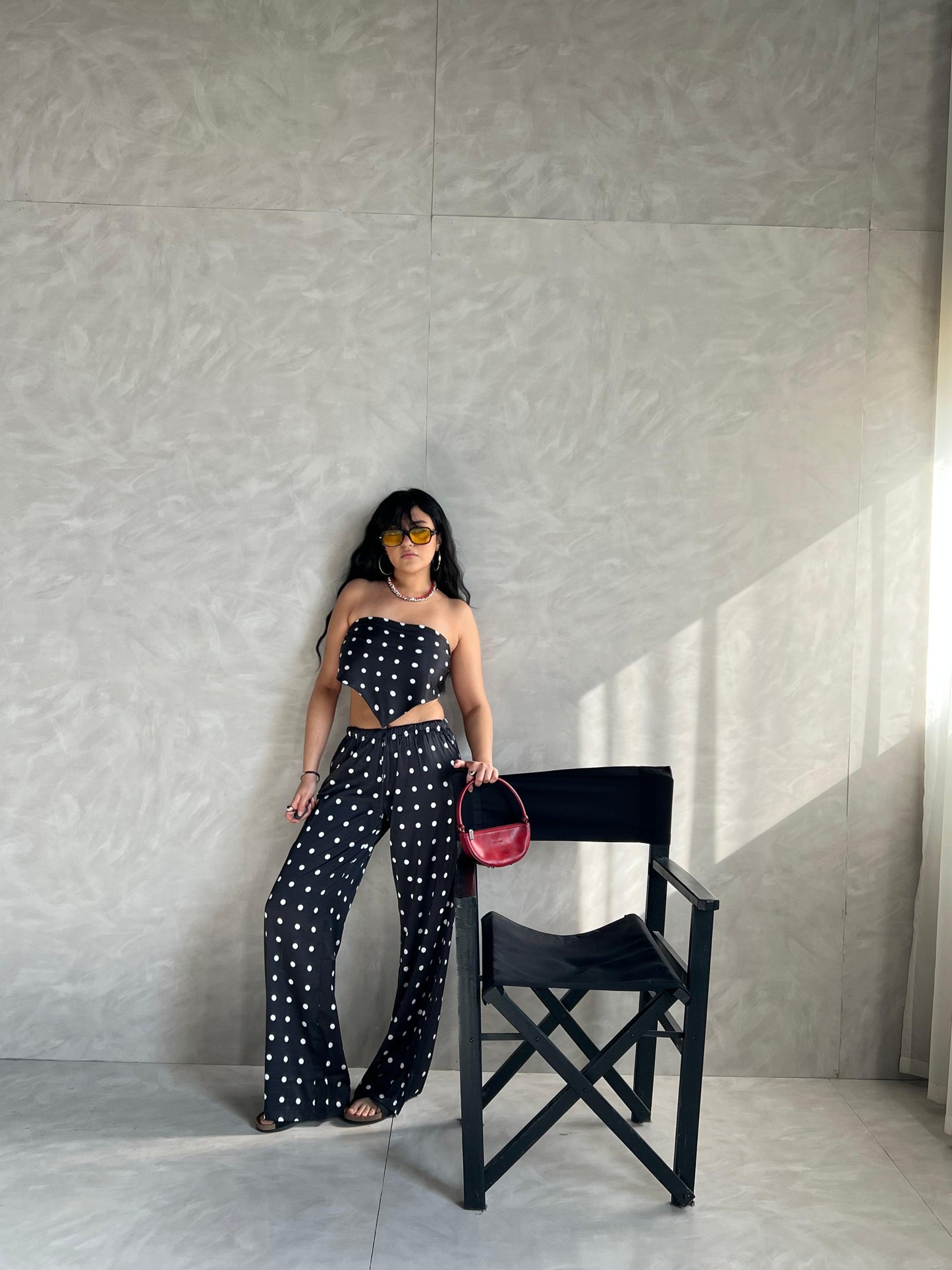 "Midnight Polka Summer Set"