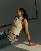 Zip-Up Ribbed Vest