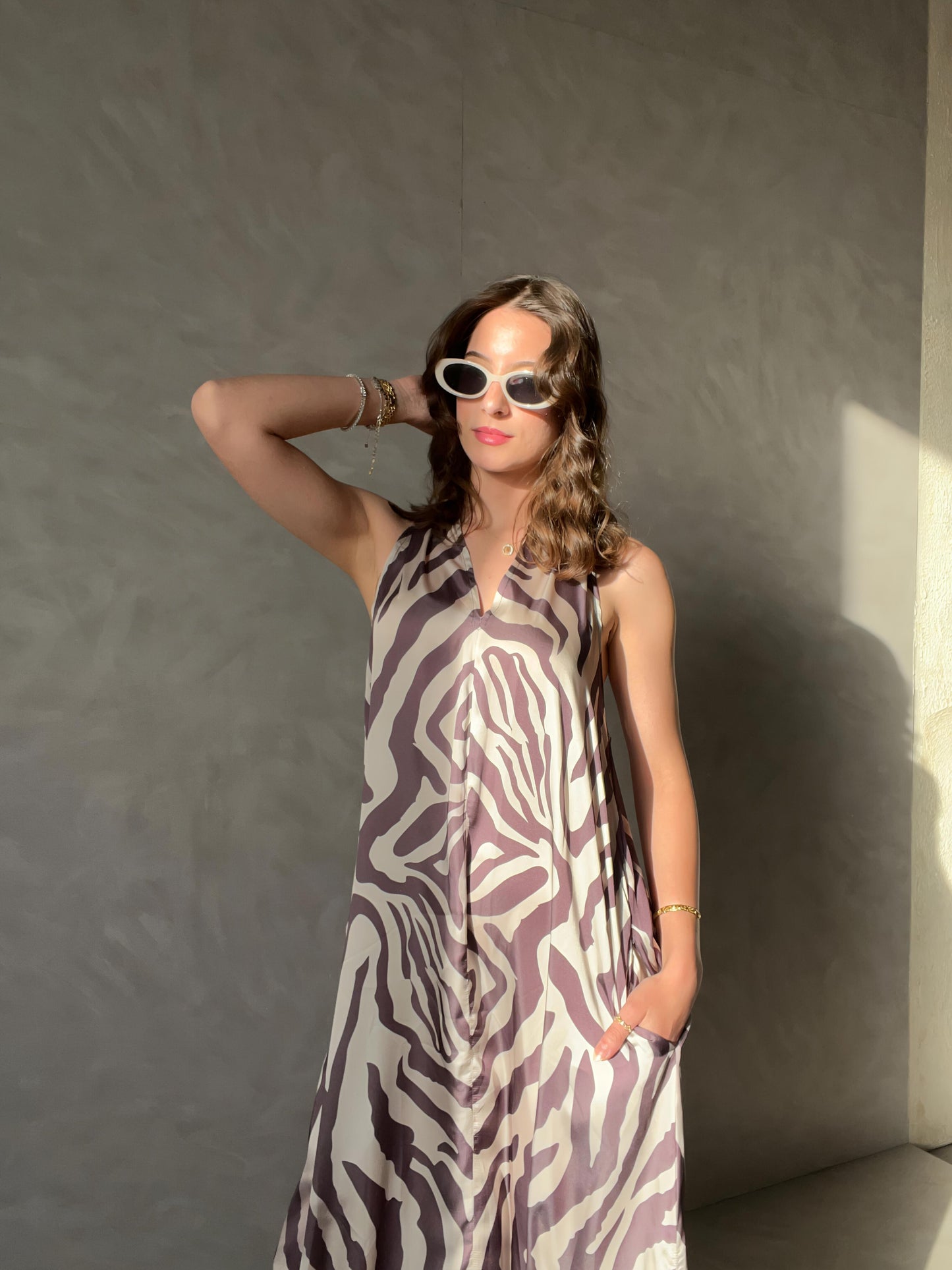 SAFARI Maxi Dress Brown