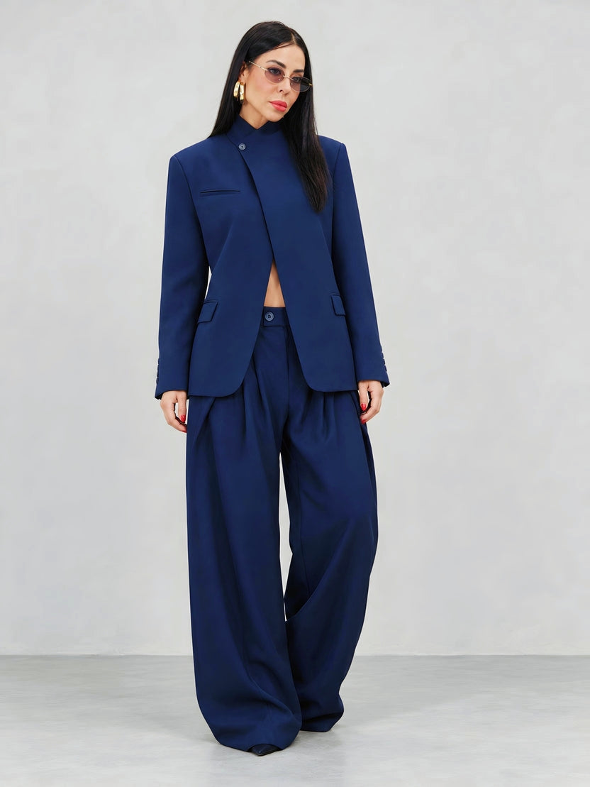 Asymmetric Wrap Suit